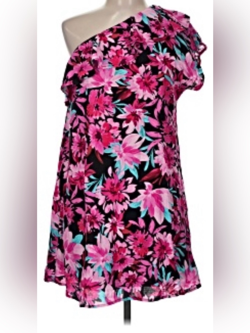 Emily Wonder Floral Pink Mini Dress - Women's Casual Summer Dress